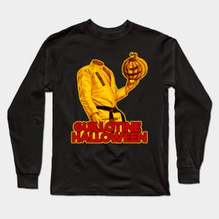 Halloween guillotine - scary headless pumpkin Long Sleeve T-Shirt